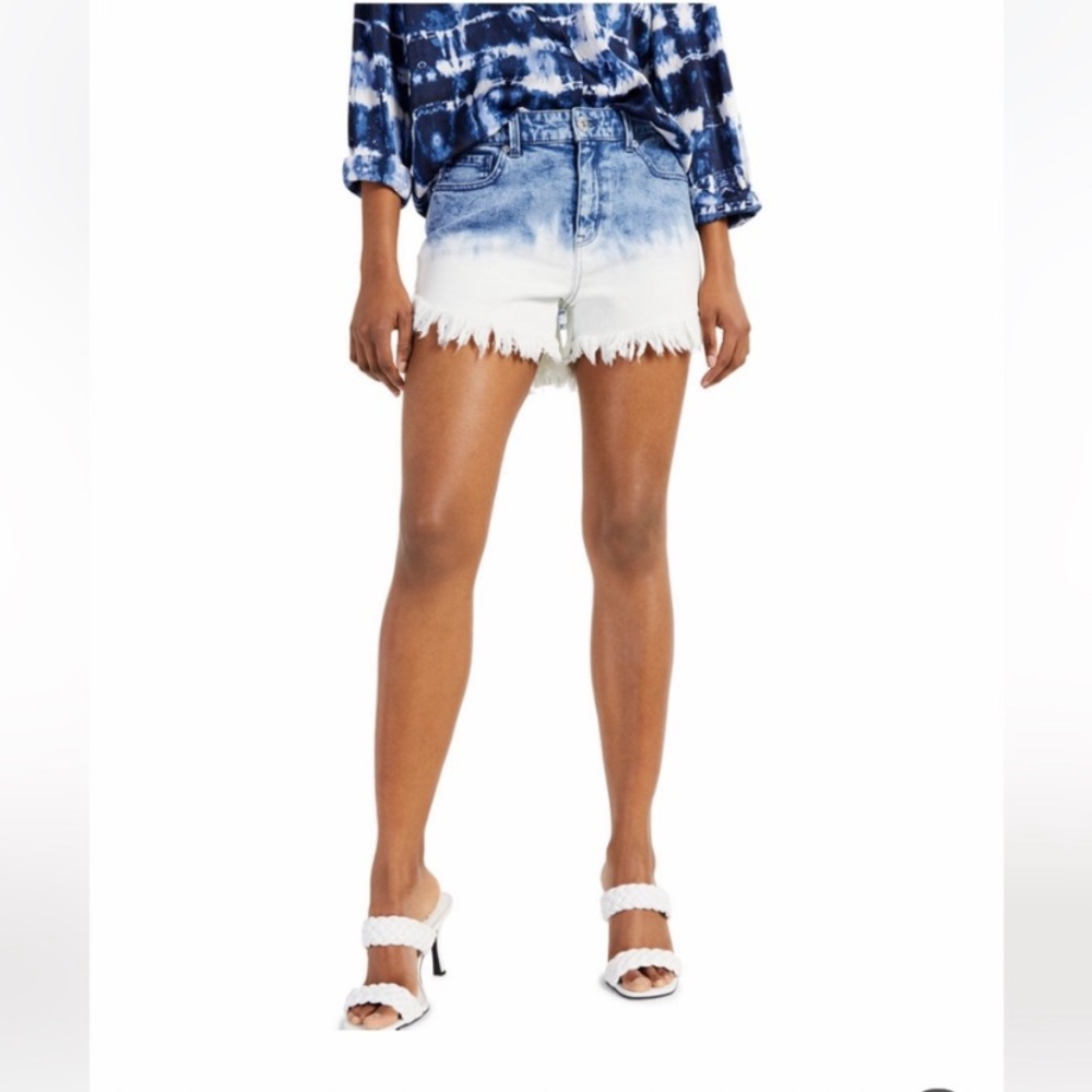 INC International Concepts Frayed High-Rise Cord Shorts - Picture 6 of 14